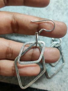 92.5 Silver Geometric Design Fish Hooks