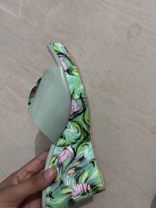 Floral Wedge Heels