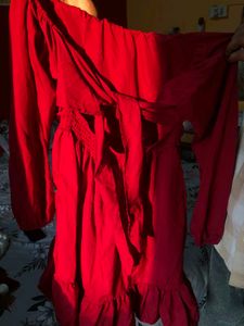 MAROON DRESS