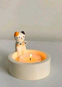 Cute Cat Candle Holder