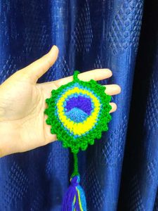 Crochet Peacock Ornament
