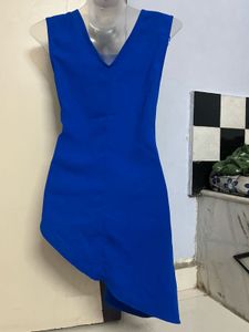 Pintrest Blue Embellished Party Dress