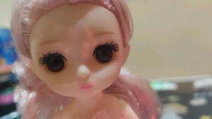 Adorable Pink Princess Doll keychain