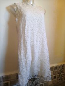 White Lace Dress Size Small