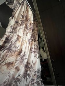 Brown Patterned Sundress