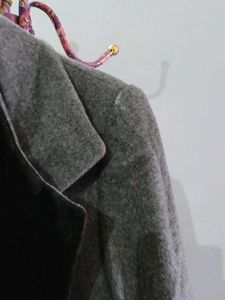 wool and cashmere Gray Coat