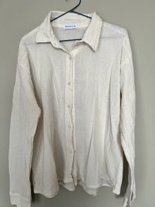 Off White Anti-fit Linen Shirt