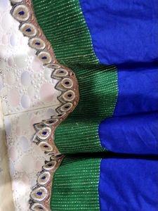 Blue &amp; Green Embellished Kurti