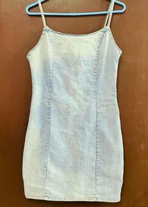 Mini denim dress from Westside