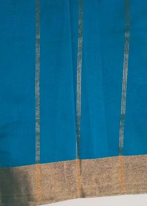 Blue Polycotton Saree