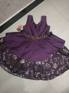 Purple Floral Dress