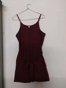 Burgundy Romper