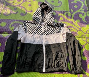 Checkered Windbreaker Jacket