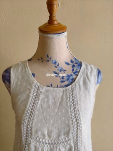 White Swiss Dot Tank