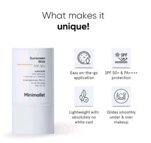 Minimalist Sunscreen Stick 20g Easy Application