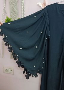 Imported Abaya With Designer Pearl Sleeves