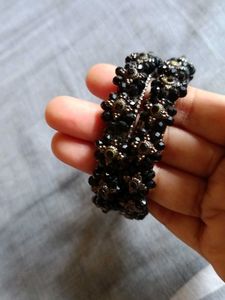 Black Beaded Bangles