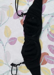 Black Net wired  Bra