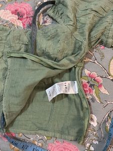 Green Off-Shoulder Top