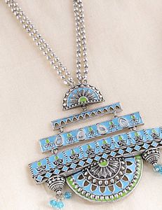 Voyella brand Decorative Dome Necklace
