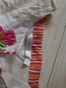 Embroidered Floral Tunic Top