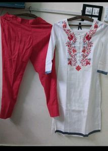 Embroidered Floral Kurta Set