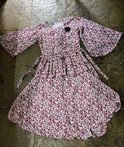 Cute Floral Girls Dress