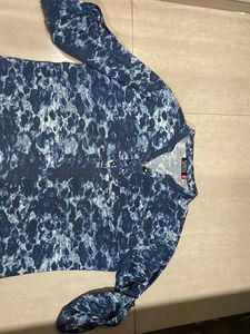 Blue Long Top