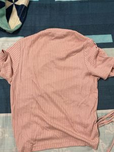 Zudio Pink Drawstring Top - Size S