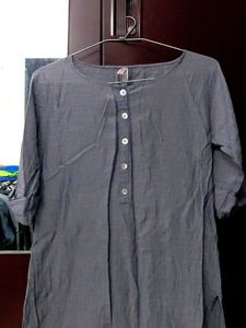 Elegant Blue Cotton Kurti