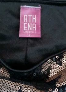 Full Sequins Patterned Skirt - L Size