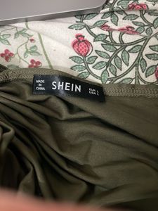Olive Green Long Sleeve Dress