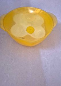 Yellow Microwave Idli Maker