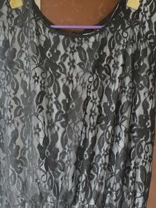 Black Lace Maxi Dress