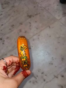 Carved Wooden Bangle Bracelet