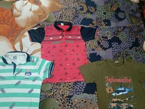 Pack Of Three Boys Tshirts