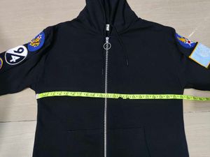 Off-White Embroidered Patch Hoodie Unisex