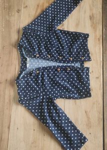 Dressberry Dot Polka Shrug 💙