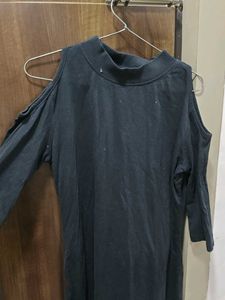 Black Cold Shoulder Dress