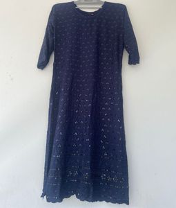 Elegant Navy Blue Kurta