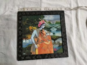 Radha Krishna Matte Finish Photo Frame