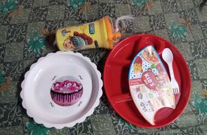 Kids&#39; Fun Plates&amp; bottle