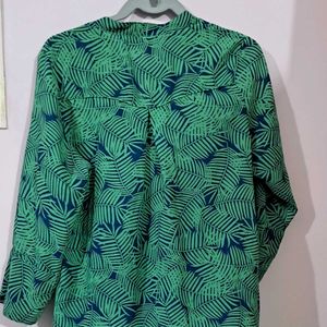 Green Printed Kurti