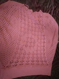 Pink Knit Cardigan