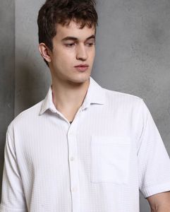 Men&#39;s White Casual Shirt