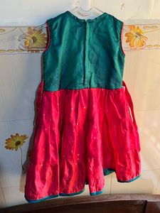 Stone Work Girls Frock