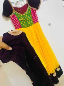 Colorful Anarkali Dress