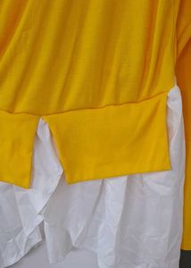 Yellow Wrap Top