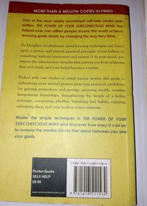 The Power Of Your Subconscious Mind Book By Joseph