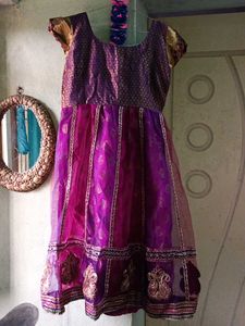 Ethnic Purple Dress